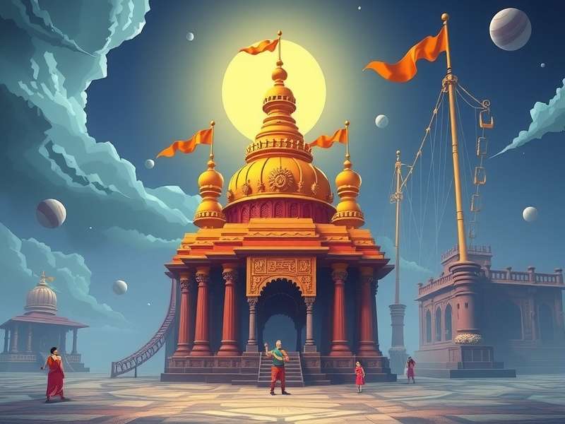 Ram Mandir Digital Pilgrimage Artwork